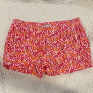 Vineyard Vine Pink & Orange Patterned Cotton Shorts 00